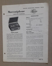 Marconiphone Model T82B Radio