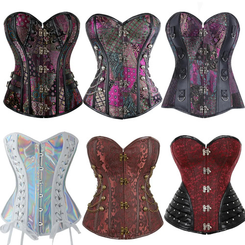 Steampunk overbust corset - steampunk,