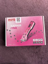 BUNDLE Heiniger Saphir Pink Cordless Pet Grooming Clippers + blades, combs, case