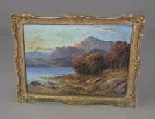 Vintage Oil On Board The Lake