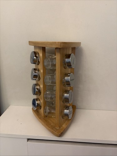 Vintage wooden spice rack - vintage,