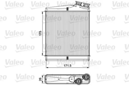 Heater core 811512 - , for