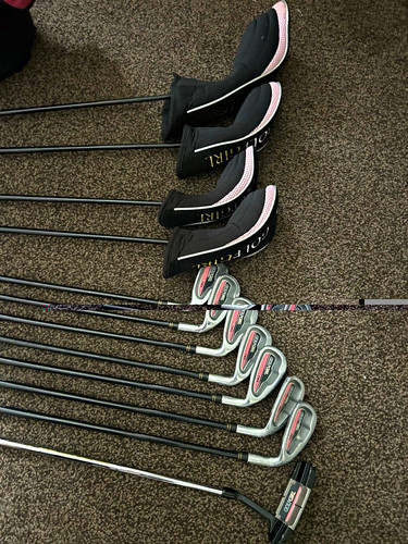 Golf girl pink black - girl, pink/black