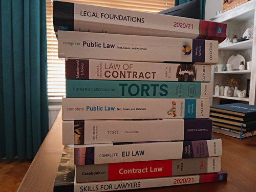 Pile law books - pile,