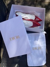 Dior red shoes with dust bag & box size 40,5 