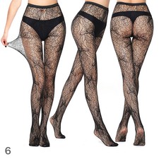 NEW Women's Black Fishnet Lace