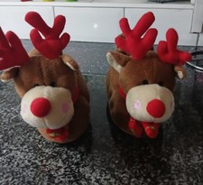 Childs Reindeer Slippers