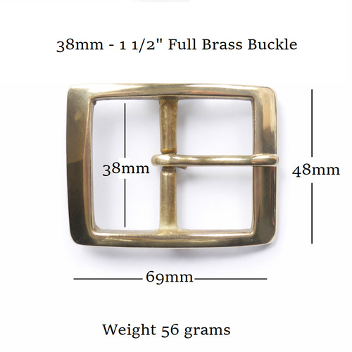 Solid brass buckles - solid, for