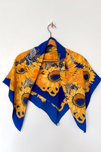 Vintage silk crepe chine - vintage, de