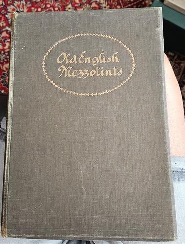 Old english mezzotints text - english,