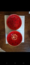 Bordallo Pinheiro Watermelon Fruit or Salad Bowl and plate(read description)