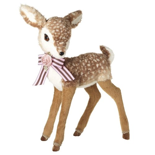 Deer fawn pink - rose, bow