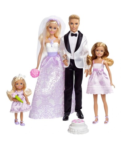 Barbie wedding gift set dolls - gift,