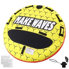 Inflatable Towable Tube for Boating 1-3 Rider 63 inch Round Water Sport