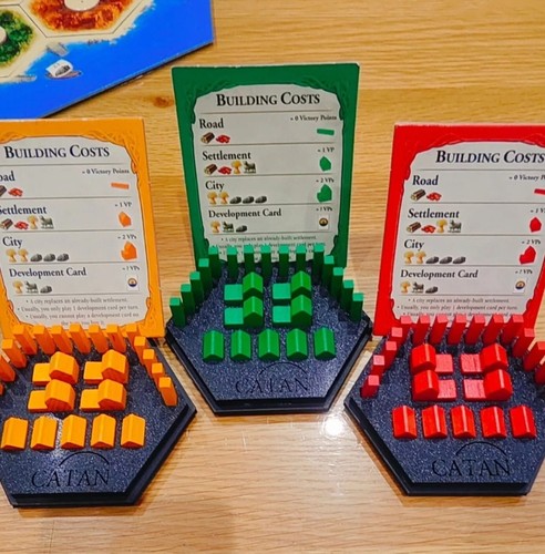 Catan game piece holders - catan,