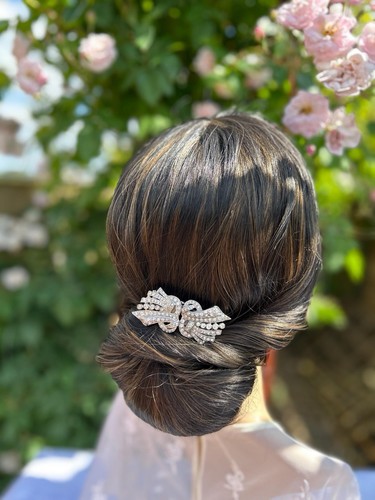 Vintage art deco bridal hair - vintage,