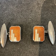 Vintage Cufflinks Amber