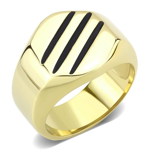 Mens gold ring signet - , pinky
