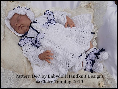 Knitting pattern lacy - pram, set