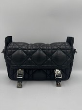 Dior Black Calf Small Camp Shoulder Bag Crossbody