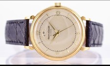 18ct gold Jaeger-LeCoultre Powermatic Bumper Vintage Automatic Wristwatch