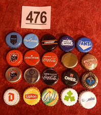 set of 20 Mixed Beer drinks Bottle Tops Crown Caps Belgian pub stella coke pils