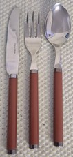 Villeroy & Boch Play! 3-Piece Chocolate Brown Stainless Steel Cutlery Set