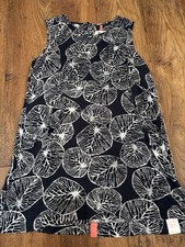 Weird Fish Dress Navy Blue