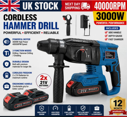 21v cordless drill - 21v, sds