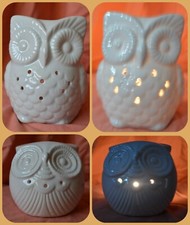 Ceramic White Owl Oil Burner