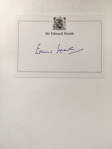 Music signed edward - music,, by