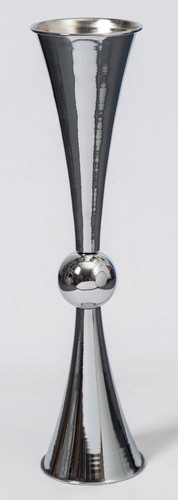 Large 75cm metal - trumpet, vase