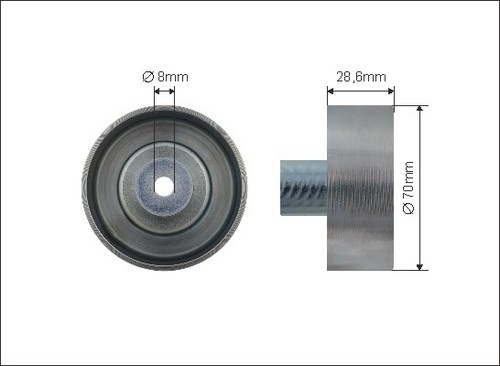 New deflection guide pulley - new,