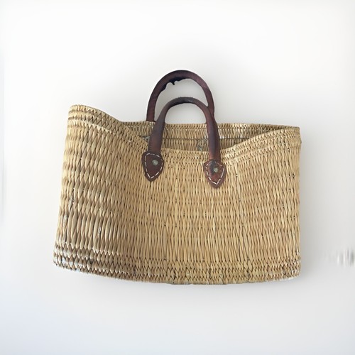 Wicker shopper tote - wicker,