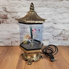 Fiber Optic Color Changing Rotating Flower Lamp