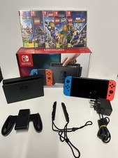 Nintendo Switch Console Bluered Joy-Cons Boxed bundle with games GREAT CONDITION