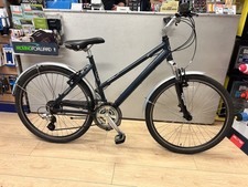 Used Dawes Oasis 26" Wheels 18" Frame Low-Step Hybrid Bike Dark Grey