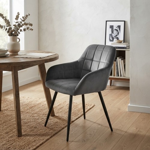 Elegant wide velvet dining - wide,