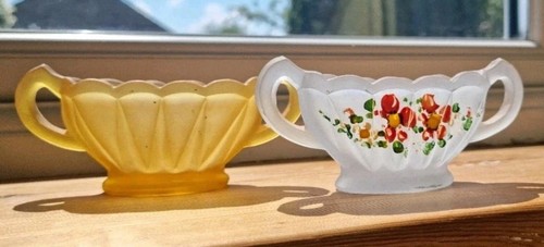 Pair vintage bagley - a, glass