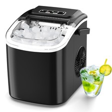 Ice Machines for Home Countertop Ice Maker with Handle 9 Ice Cubes Ready in 6 Mi