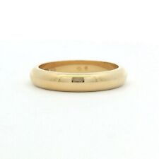 Cartier 18ct Yellow Gold 1895 Band 4mm with Papers Ring Size 58 / Q