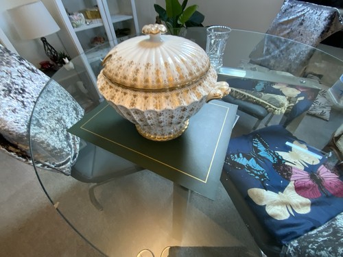 Large spode fleur lys - large,