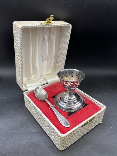 Egg cup spoon vintage - cup, &