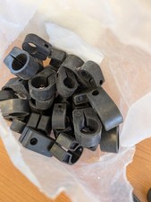 Around 20x Black Cable Cleat Clamps Ties