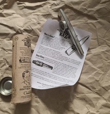 Clarke 1930's Original Tin Kazoo in a Tube Silver Finish 