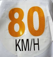 JNK1602 80km/h Reflective Circular Sticker Quad Bike ATV