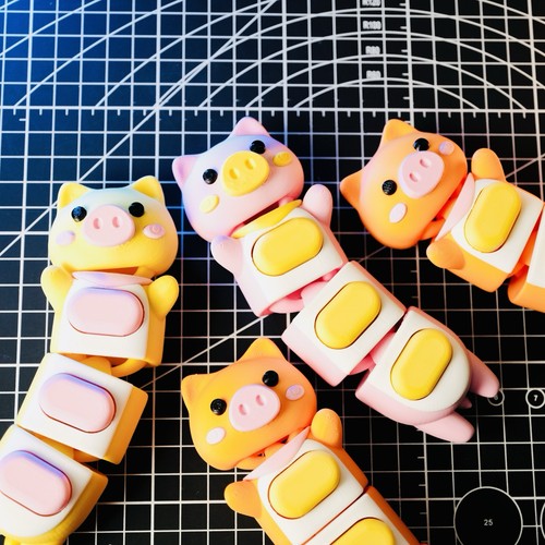 Pig fidget clicker toy - ,