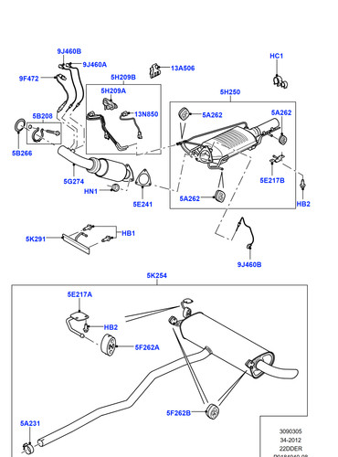 Land rover genuine gasket for - land,
