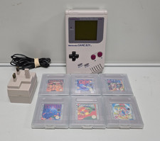 Nintendo Original Game Boy Grey 6 Classic Games Bundle