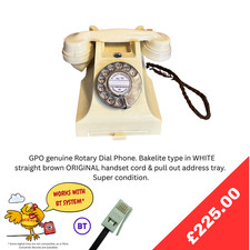 Ivory  White Bakelite GPO 312